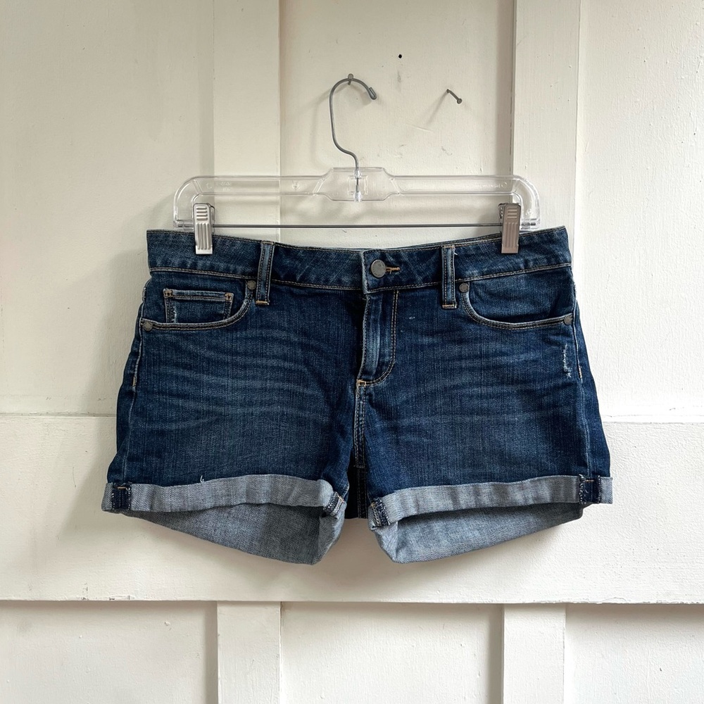 PAIGE Jimmy Jimmy Cuffed Denim Shorts - Sz 28
